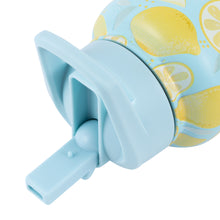 Load image into Gallery viewer, 950ml Insulated Water Bottle - Blue Lemons - Travel mug sold separately
