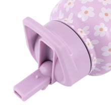 Load image into Gallery viewer, 950ml Insulated Water Bottle Purple Daisy - Travel mug sold separately
