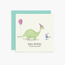 Load image into Gallery viewer, Twigseeds cards - Happy Birthday. You are Dino-mite