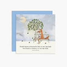 Load image into Gallery viewer, Twigseeds sympathy card - Death leaves a heartache that no one can heal, love leaves a memory no one can steal. IRISH HEADSTONE