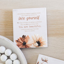 Load image into Gallery viewer, Self Love Plaque (home sweet home)