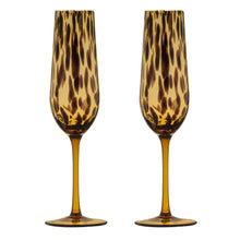 Load image into Gallery viewer, TEMPA Athena Leopard Champagne Glass Sst 2