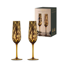 Load image into Gallery viewer, TEMPA Athena Leopard Champagne Glass Sst 2