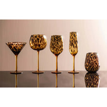 Load image into Gallery viewer, TEMPA Athena Leopard Champagne Glass Sst 2