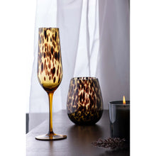 Load image into Gallery viewer, TEMPA Athena Leopard Champagne Glass Sst 2