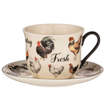 Load image into Gallery viewer, CHICKEN CUP /SAUCER SET