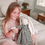 Load image into Gallery viewer, Alimrose 50cm Sofia Bunny Black Check