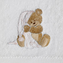 Load image into Gallery viewer, Nottinghill Bear Bath Towel & Washer in Organza Bag