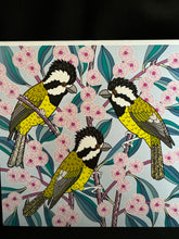 Load image into Gallery viewer, Australian Artist cards - (Crested Strike Tits)
