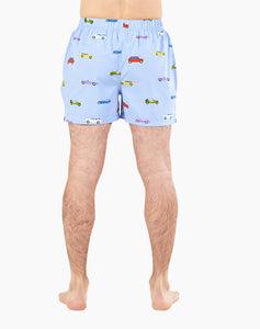 Large - Vintage car boxer shorts bamboo