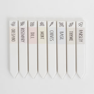Oregano Ceramic Herb Pick