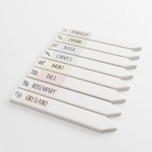 Mint Ceramic Herb Pick