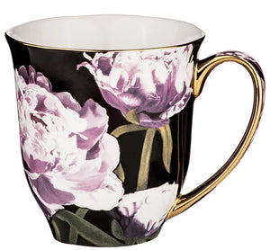 MUG DARK FLORALS PEONY MUG