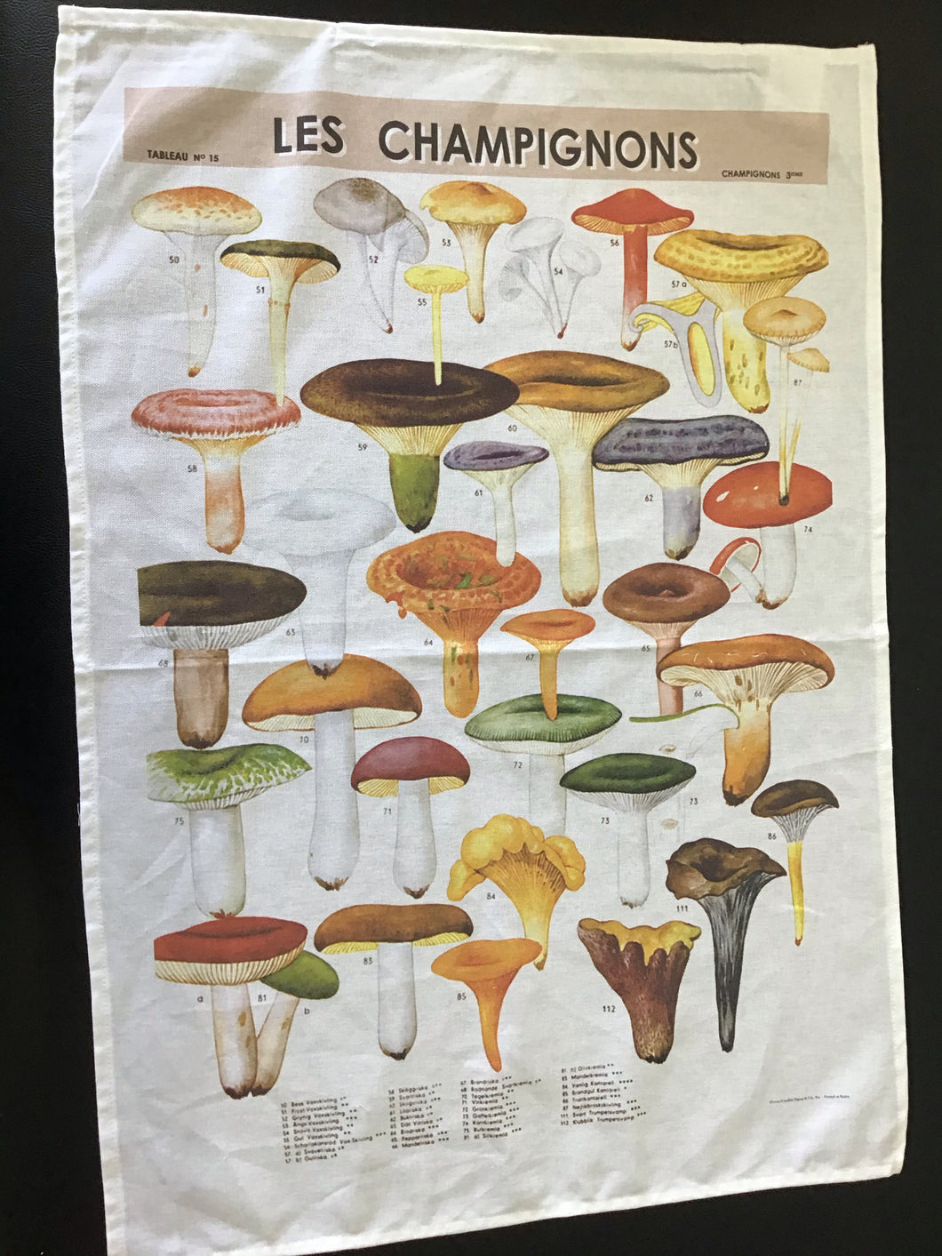 Champignons Cotton Teatowel