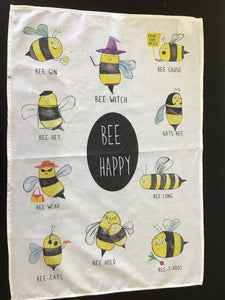 Bee cotton Teatowel