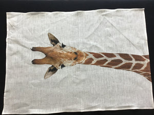 Giraffe Linen Teatowel