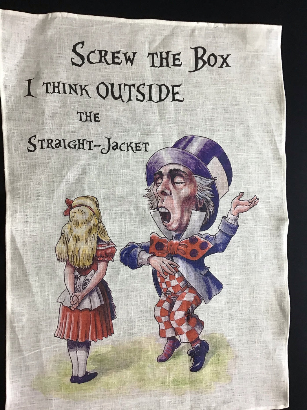 Alice in Wonderland Linen Teatowel