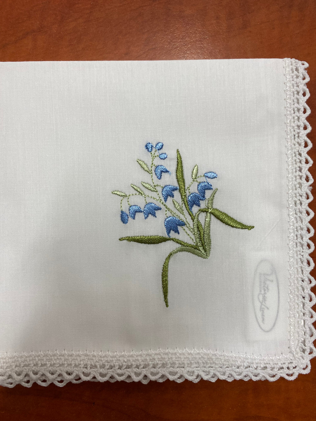 Bluebells embroidered Handkerchief