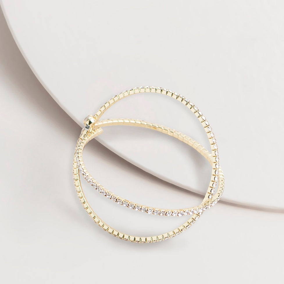 BANGLE RHINESTONE CUFF BANGLE